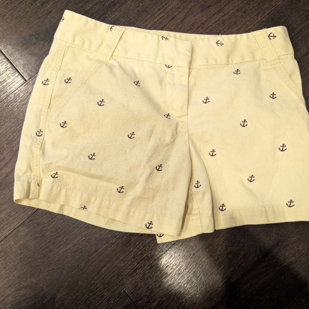 J. Crew Yellow Bermudas with Nautical Charm